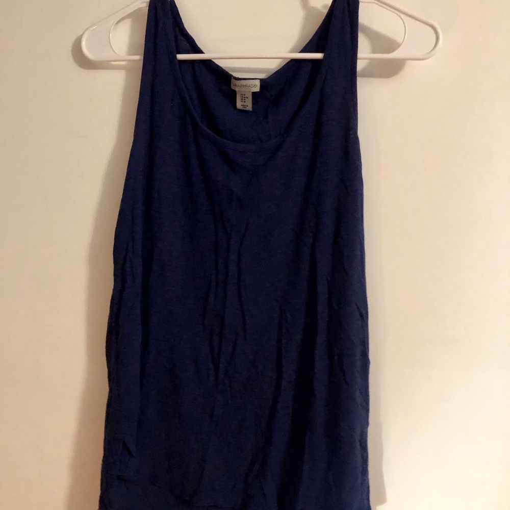 Navy blue tank top